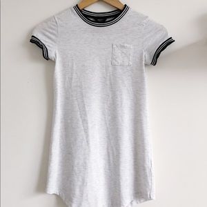 Forever 21 Grey Dress with Black and White Trim